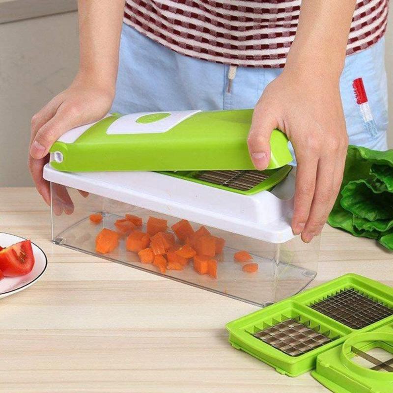 Easy Cut 12-in-1 Veggie Chopper with Safety Guard