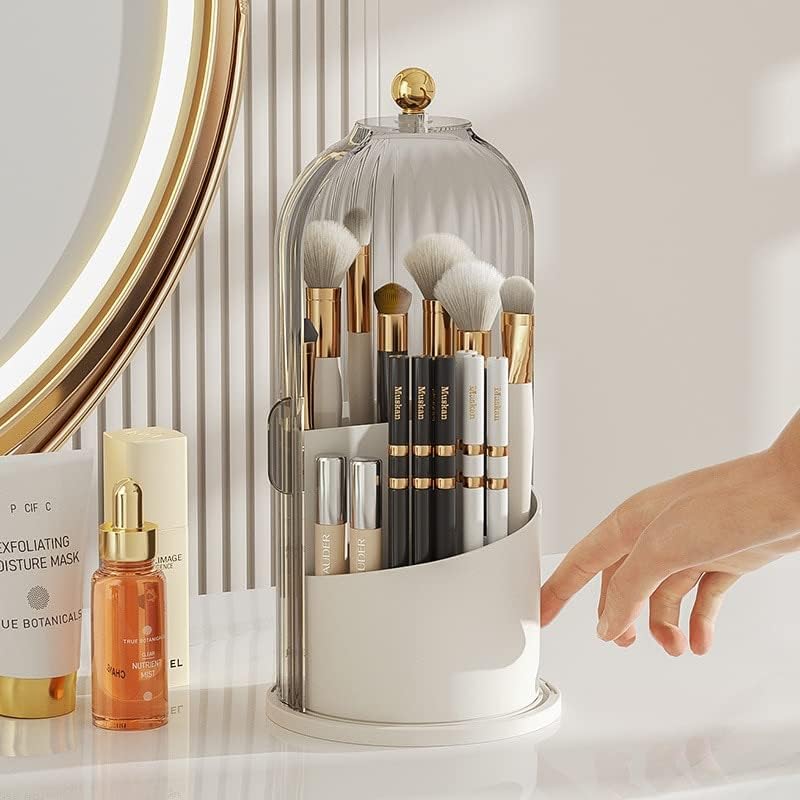 Rotating Makeup Brush Holder Storage