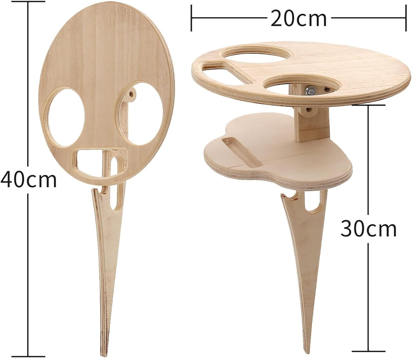 Folding Collapsible Wine Serving Table