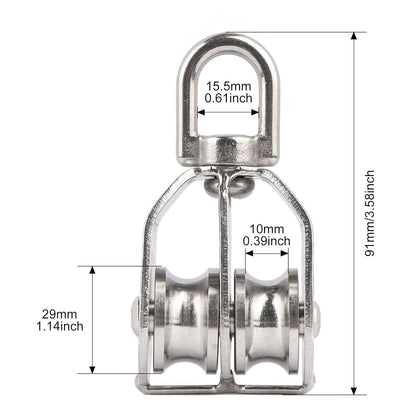 Durable Metal Rotating Pulley Block