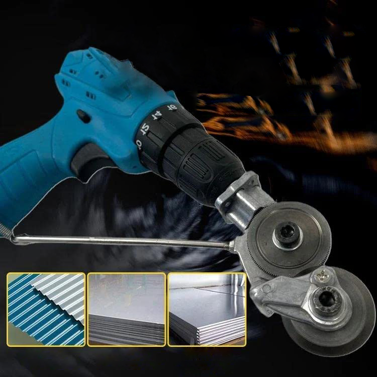 Easy Sheet Metal Cutter Drill Bit Attachment