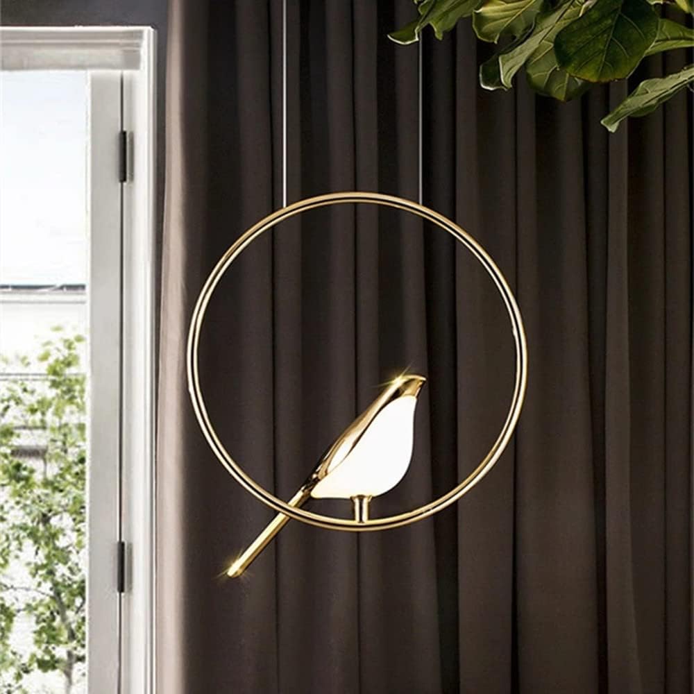 Colorful Bird Shaped Pendant LED Lamp