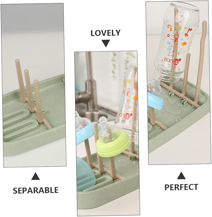 Baby Bottle Drying Rack with Storage Holders
