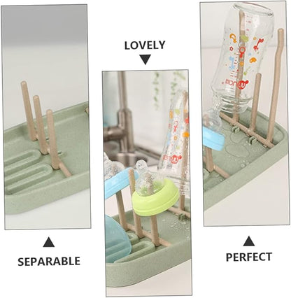 Baby Bottle Drying Rack with Storage Holders