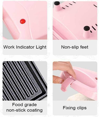 Compact 2-in-1 Breakfast Toaster & Sandwich Maker