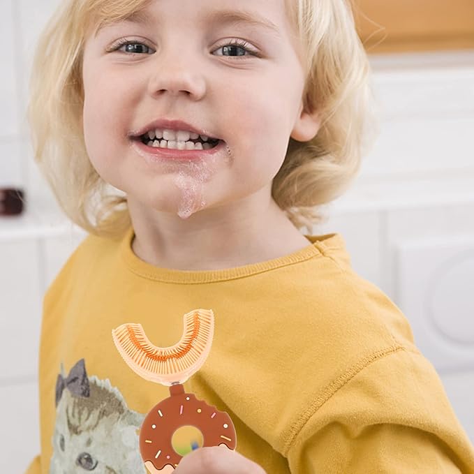Soft U-Shaped Baby Toothbrush Donut Silicone Toothbrush