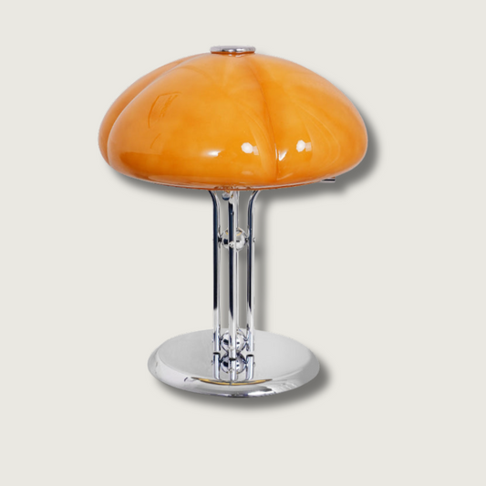 Vintage Style Orange Table Lamp - Fesara