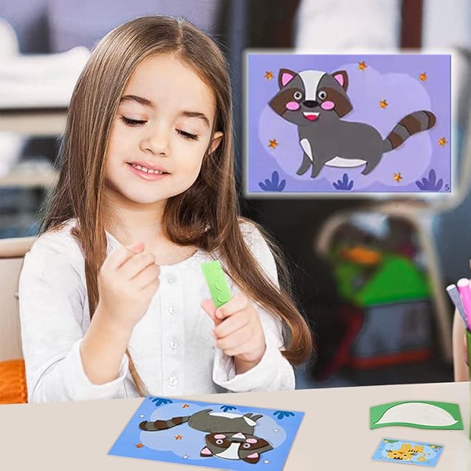 Fun 3D Jigsaw Puzzle with Colorful Stickers