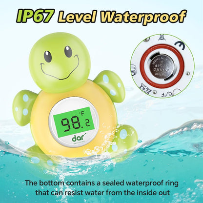 Accurate Baby Bath Digital Thermometer with Color Alert