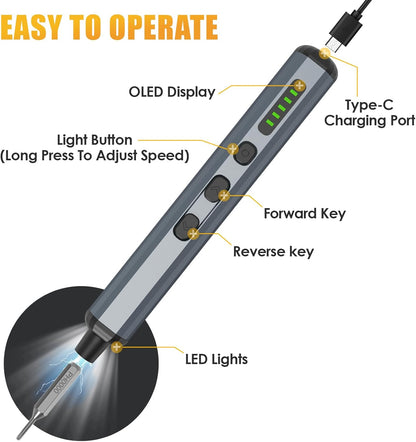 Compact 68-in-1 Cordless Precision Tool Kit