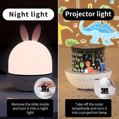 Fesara | Colorful Bunny Night Light Projector