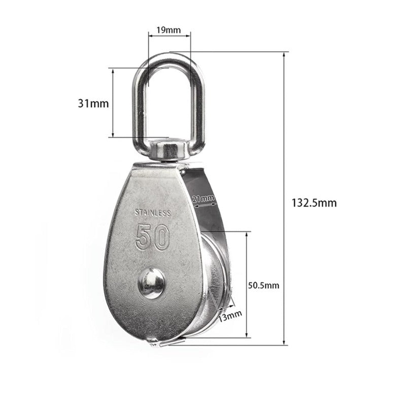 Durable Metal Rotating Pulley Block