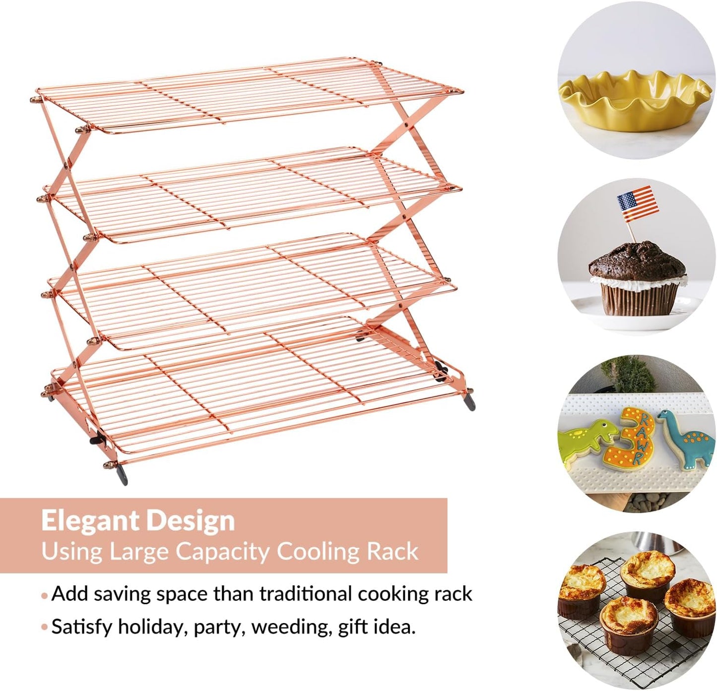 Compact Rapid Cake Cooling Rack - Fesara
