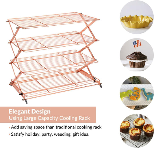 Compact Rapid Cake Cooling Rack - Fesara