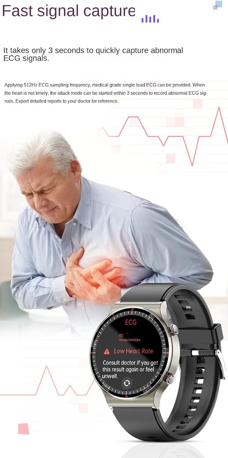 Accurate ECG Smartwatch with Continuous Health Tracking