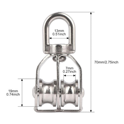 Durable Metal Rotating Pulley Block