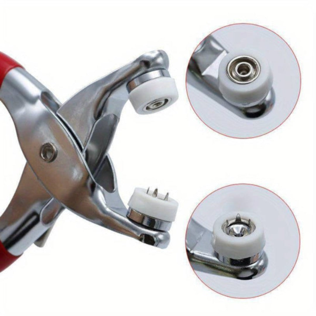 Easy Grip Button Pliers for Fabric and Leather