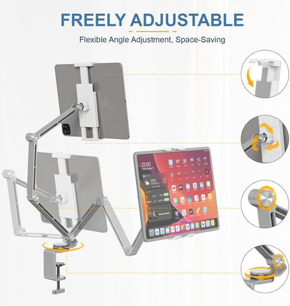 Portable Folding Tablet Holder with 360 Rotation