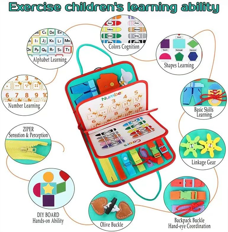 Fun Learning Book for Kids - Interactive Toddler Activity Book