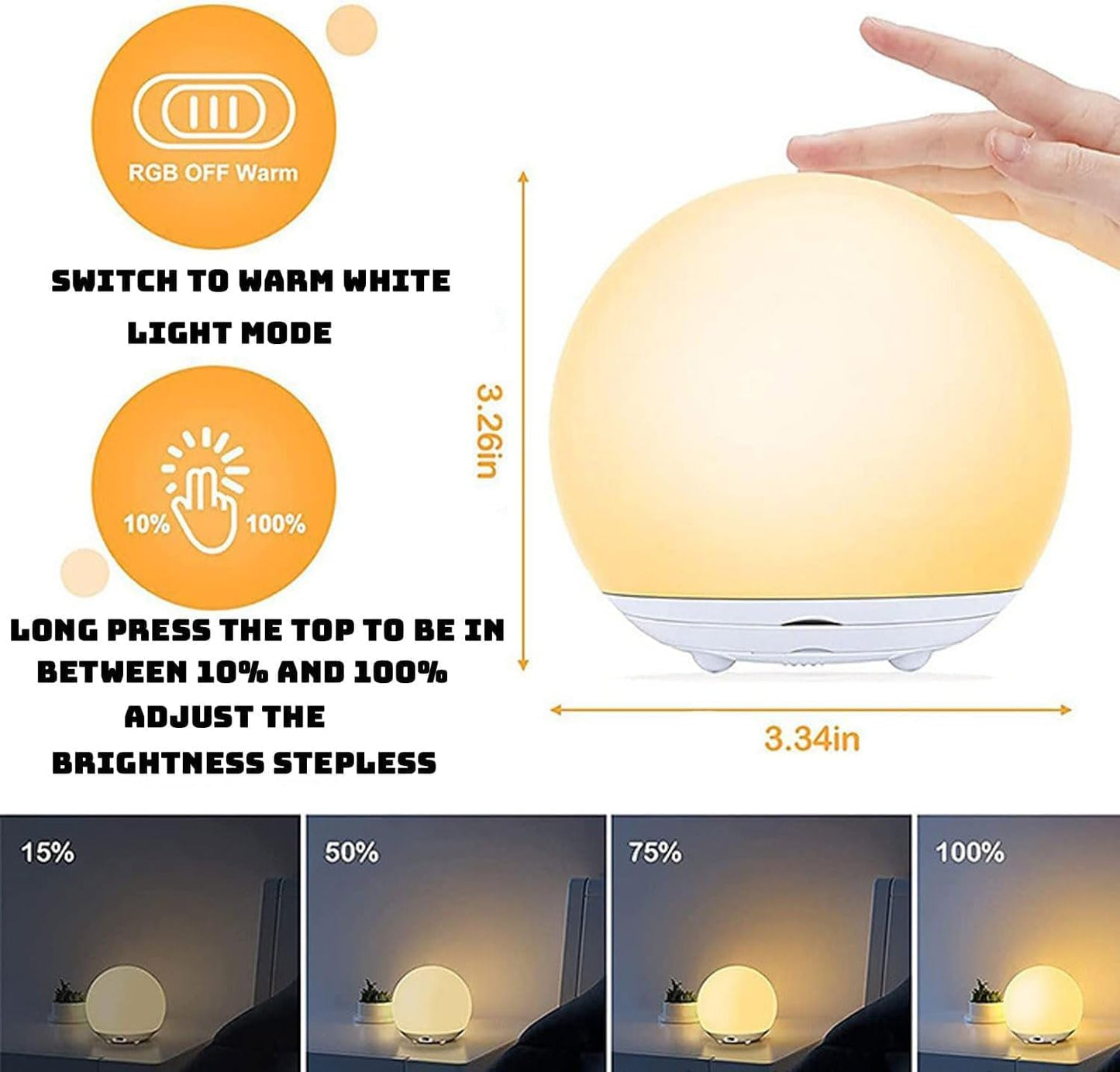 Gentle Nursing Night Lamp | Soft Silicone Baby Nightlight