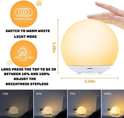 Gentle Nursing Night Lamp | Soft Silicone Baby Nightlight