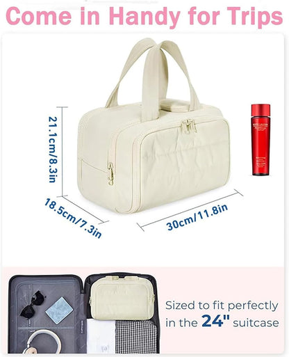 Spacious 4-in-1 Travel Toiletry Bag for Women