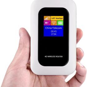 Compact Mobile Wi-Fi Hotspot for Travel and Home Use