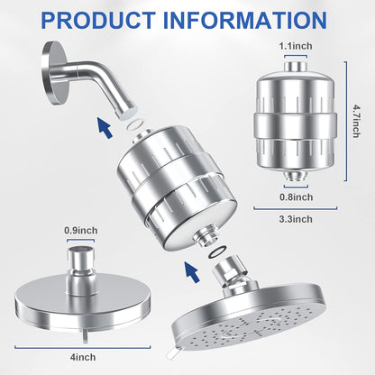 Purifying Showerhead for Softer Skin and Hair