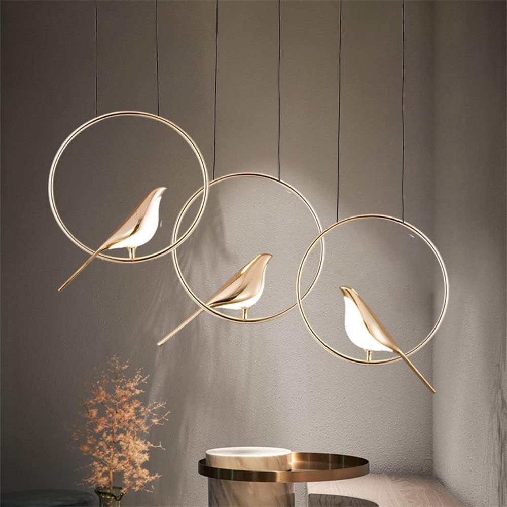 Colorful Bird Shaped Pendant LED Lamp