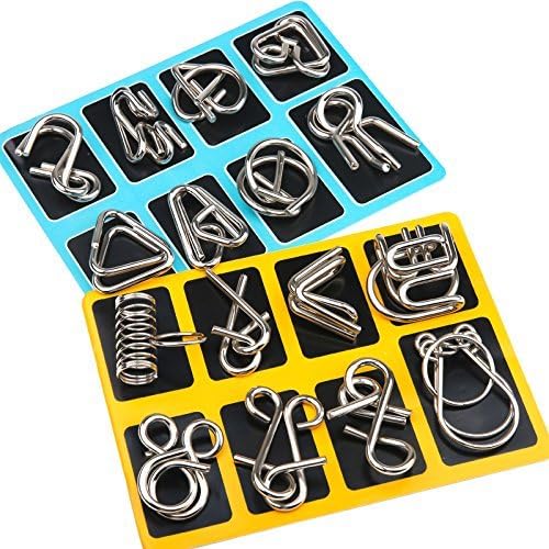 Intelligent Metal Brain Teaser Ring Set