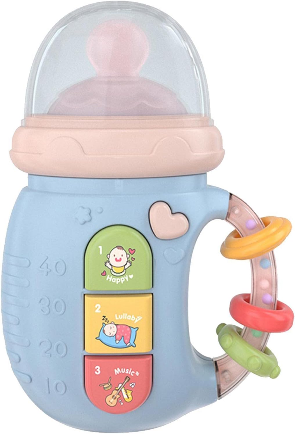 Soothing Baby Pacifier with Teether and Fun Rattles