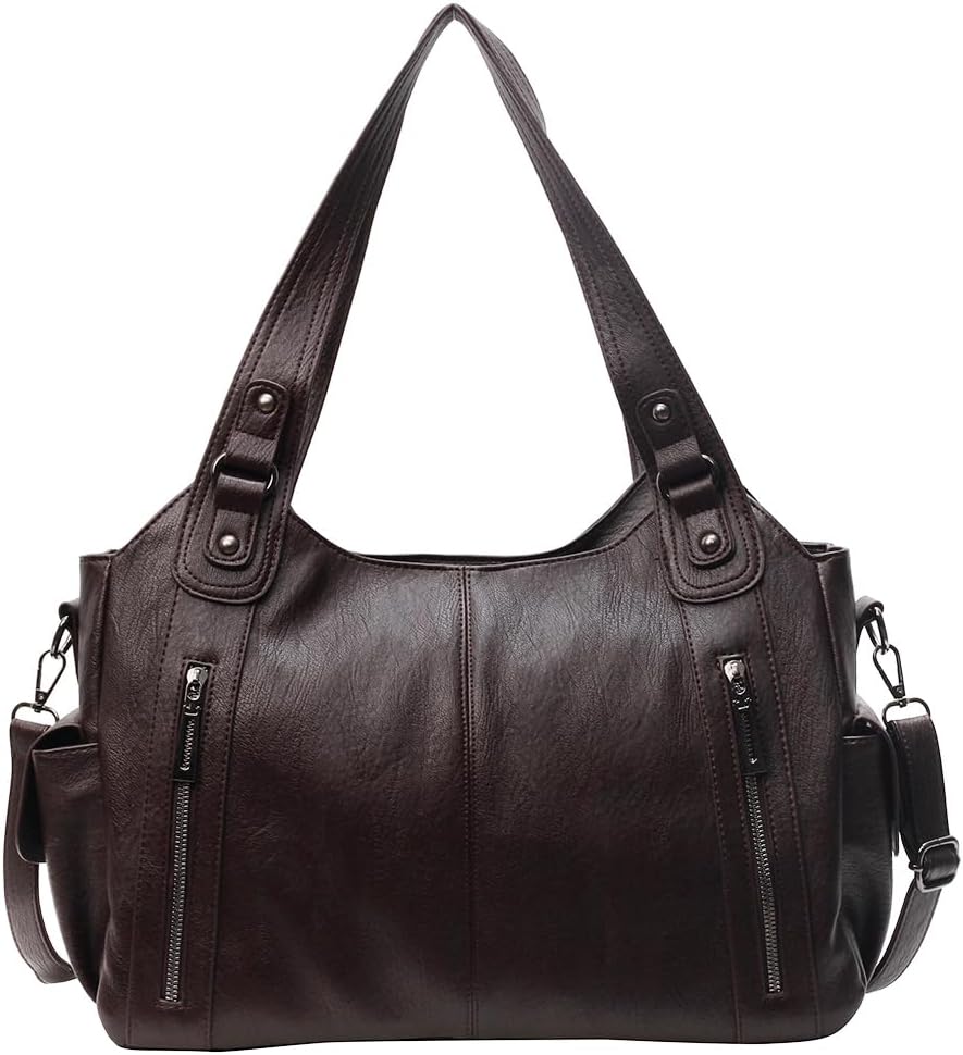Fesara | Soft Faux Leather Tote Handbag