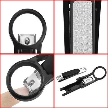 Professional 2X Magnifying Nail Cutter with Sharp Blades