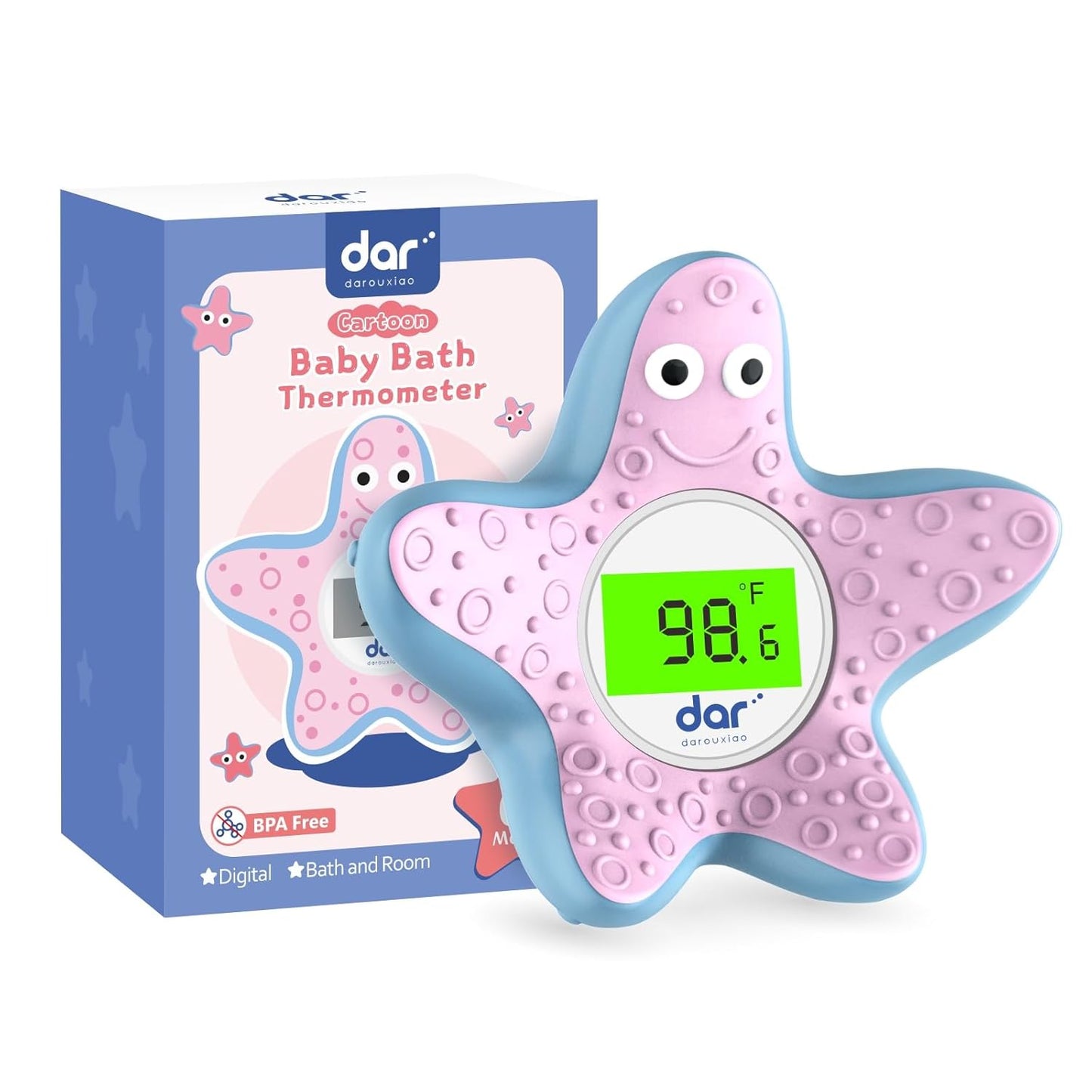 AquaVeilig Baby Bath Thermometer - Accurate Digital Water Temp Gauge