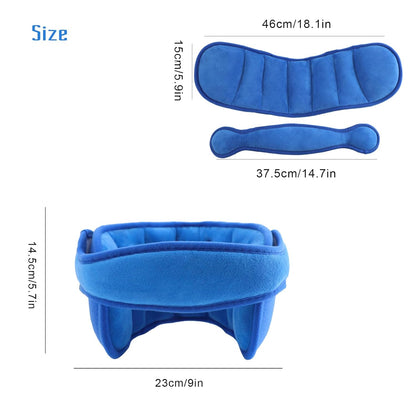 Kids Car Headrest Pillow - Soft Adjustable Travel Cushion