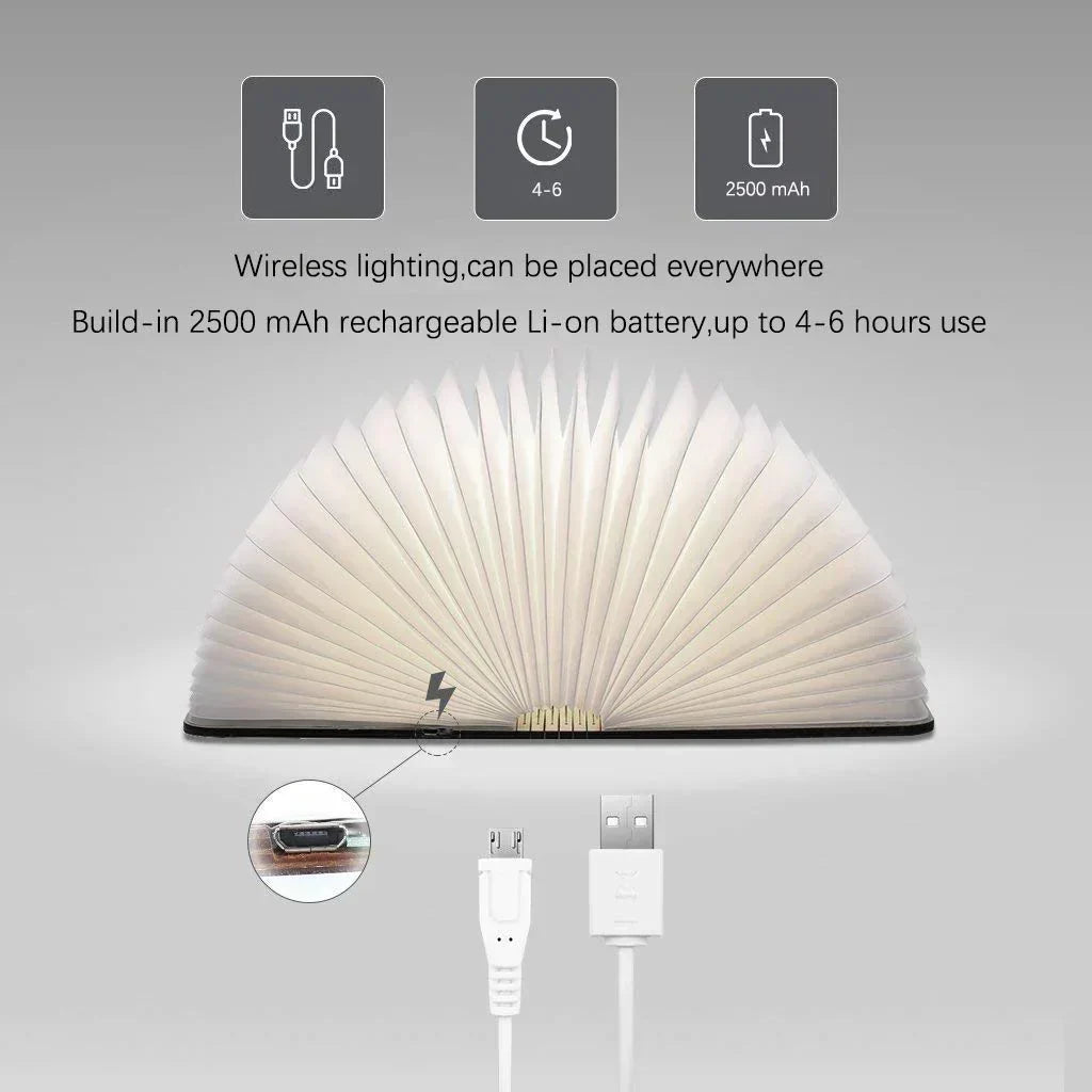 Colorful Book Style LED Nightlight USB Powered