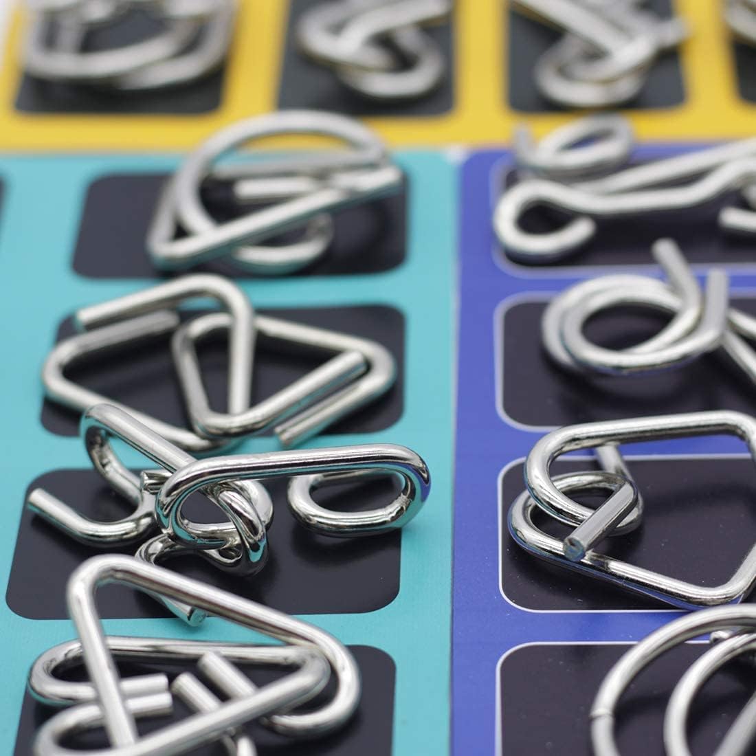 Intelligent Metal Brain Teaser Ring Set