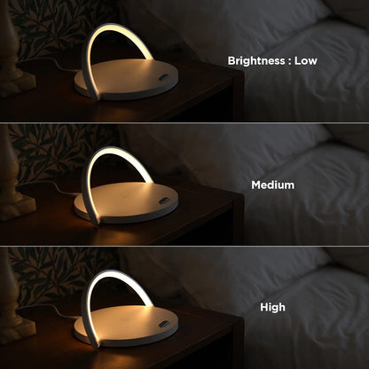 Portable LED Desk Lamp with Wireless Charger