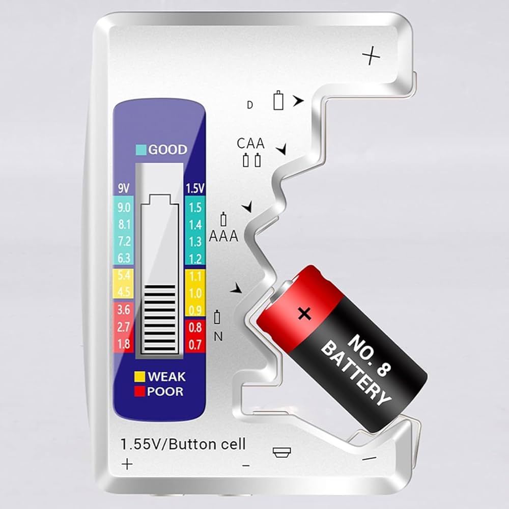 Portable Battery Tester Volt Checker Device - Fesara