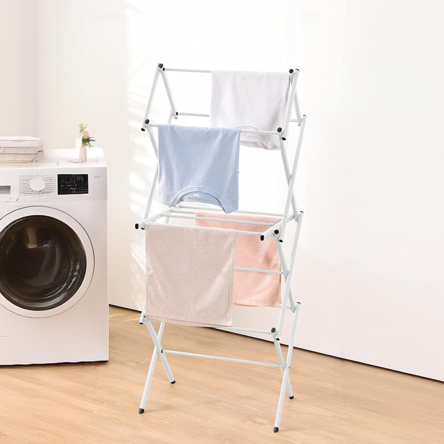 Portable 3-Tier Folding Clothes Dryer Rack