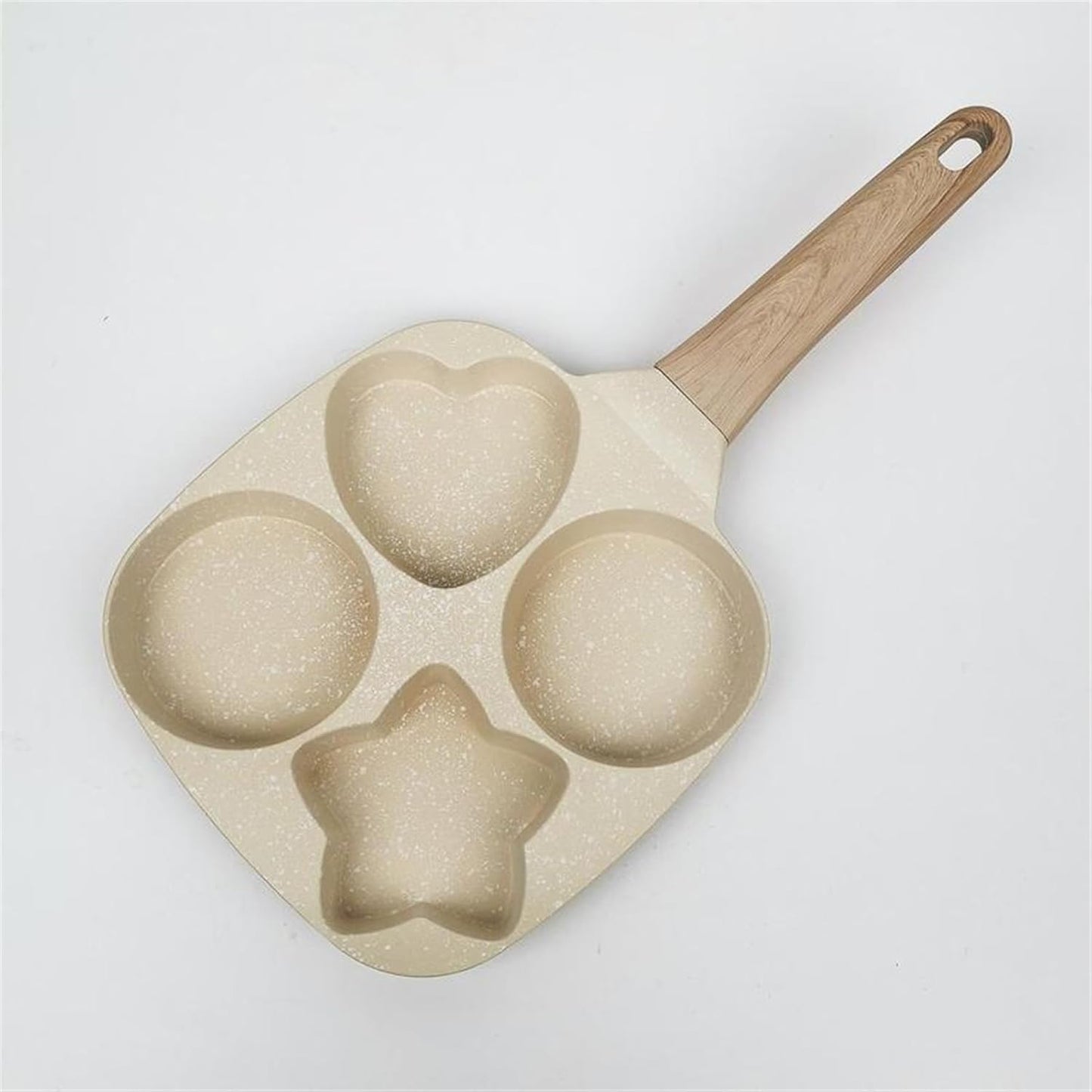 Fesara 4-Cup Easy Release Star Shaped Egg Pan