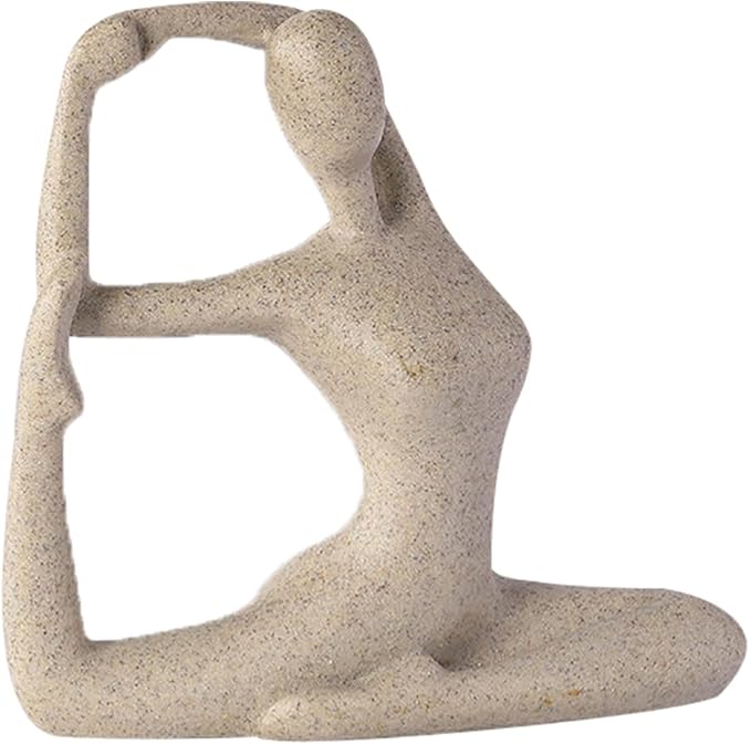 Serenity Yoga Figure - Contemporary Home Decor Statue - Fesara