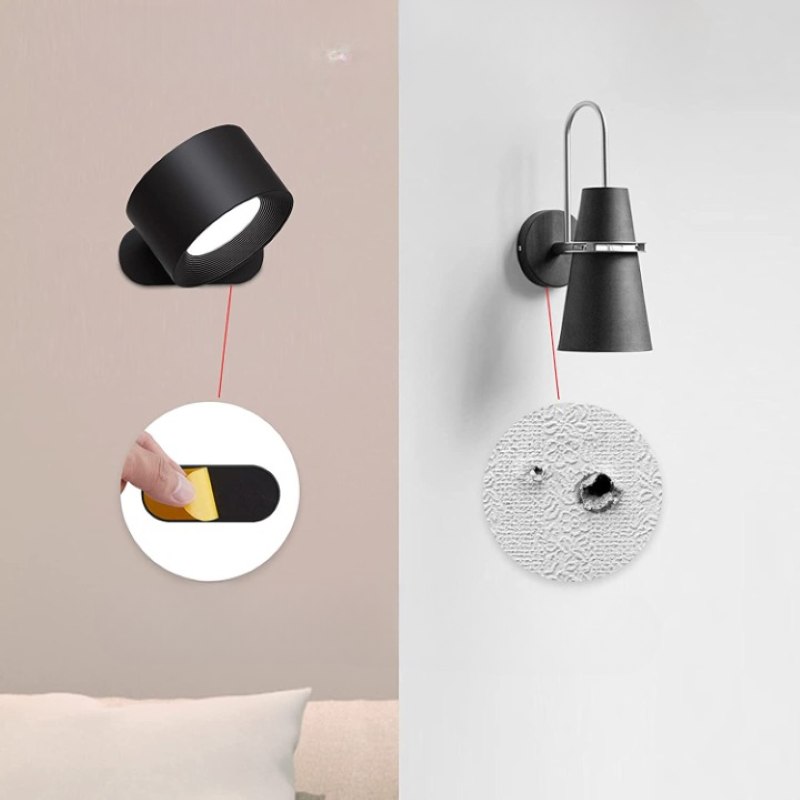 Wireless LED Wall Lamp with Adjustable Brightness