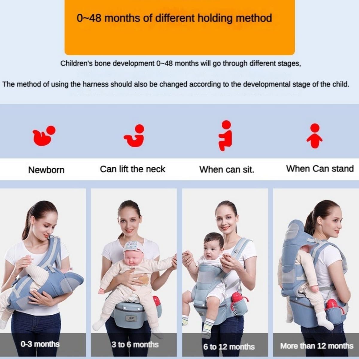 Comfortable Baby Sling with Pocket – Cotton Infant Carrier