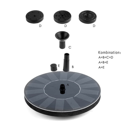 Outdoor Solar Powered Water Fountain Pump