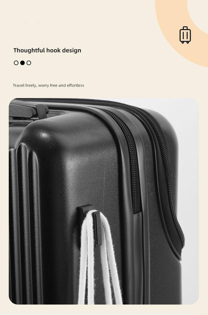 Durable Hardside Carry On Suitcase with USB Charger & Lock
