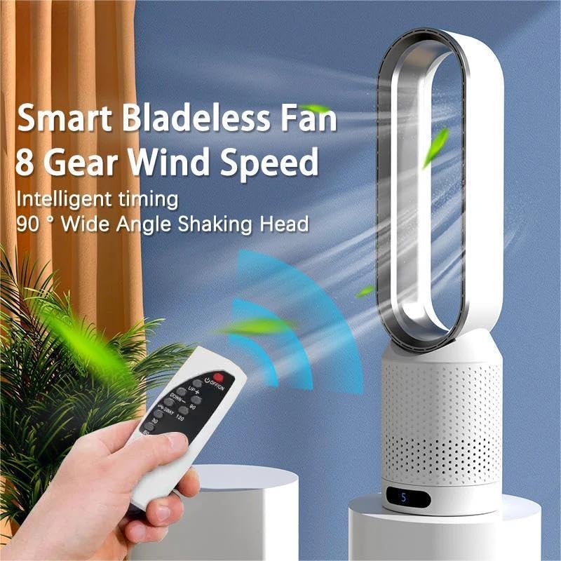 Compact Rechargeable Fan with Purifier and Remote