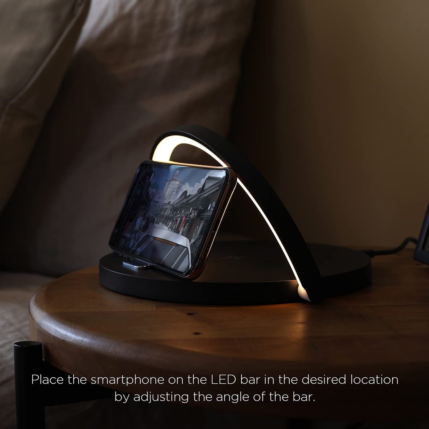 Portable LED Desk Lamp with Wireless Charger