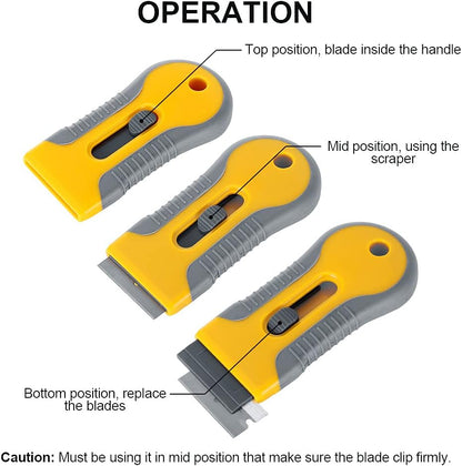 Fesara Hob Scraper - Heavy Duty Razor Blade Cleaner Kit