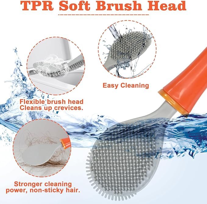 Sanitary Toilet Brush with Wall Holder